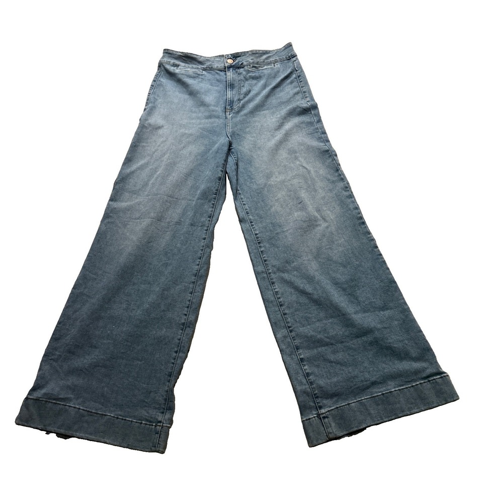 Lauren Conrad LC Wide-Leg Jeans Size 12 Light Wash Denim